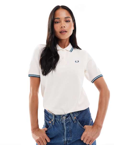 Polo color melocotón claro con ribetes de Fred Perry - view 1