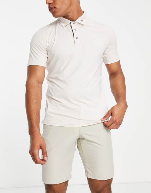 Polo color piedra de Calvin Klein Golf