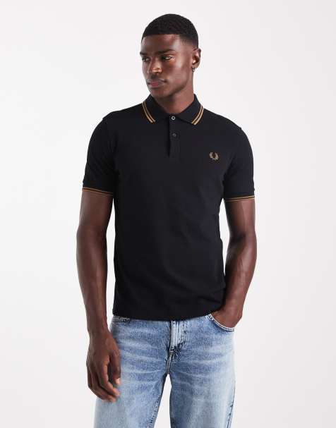 Polo con ribete doble en negro de Fred Perry - view 1
