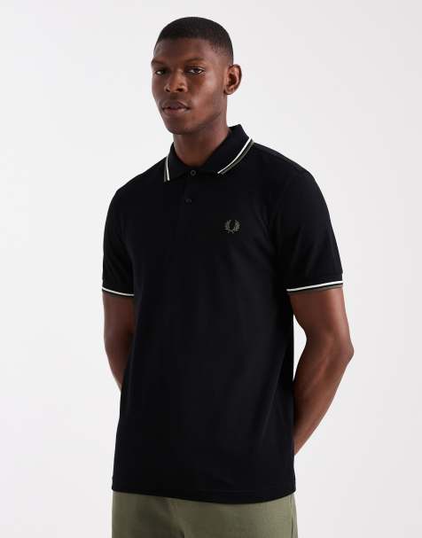 Polo con ribete doble en negro de Fred Perry - view 1