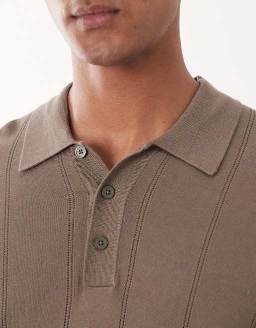 Polo de punto en beis premium de Jack & Jones, 5 de 5