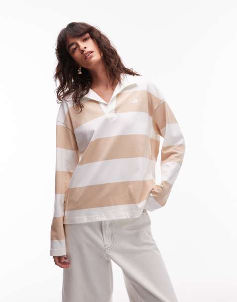 Polo de rugby marrón de manga larga de New Balance - view 1