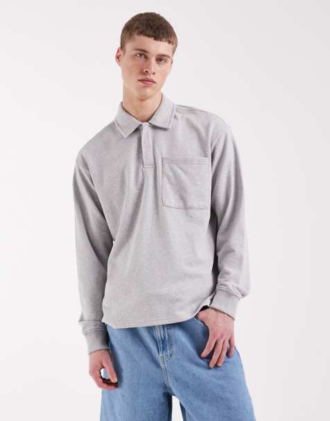 Polo gris claro de tejido de sudadera Moses de Redefined Rebel - view 1