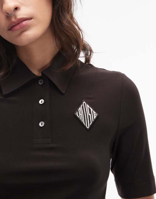 Polo marrón de punto de Lacoste, 4 de 4