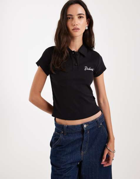 Polo negro con diseño encogido de Dickies - view 1