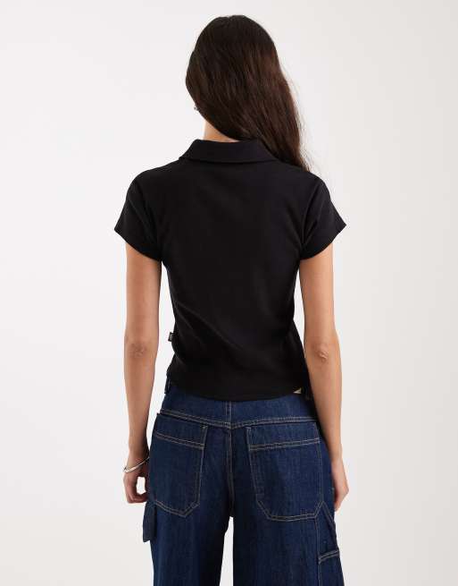 Polo negro con diseño encogido de Dickies, 4 de 4