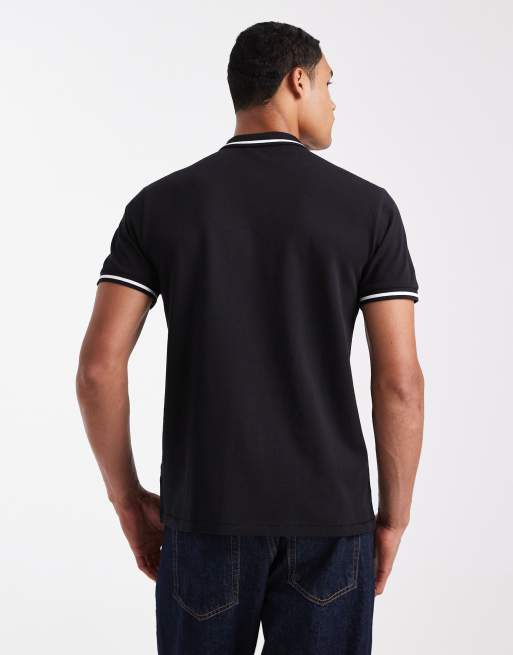 Polo negro con ribetes de New Look, 3 de 5