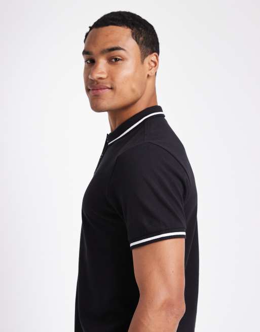 Polo negro con ribetes de New Look, 4 de 5
