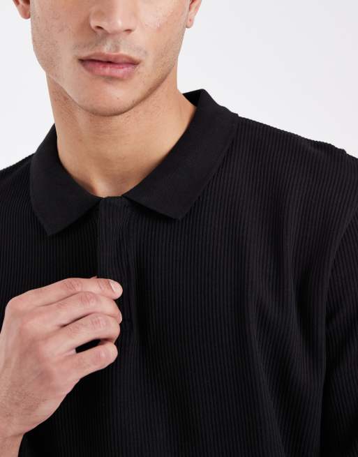 Polo negro de canalé de Jack & Jones, 5 de 5