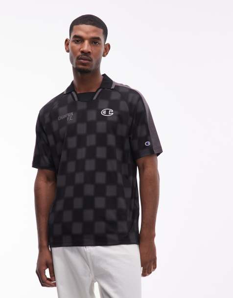 Polo negro de estilo futbolero de Champion - view 1