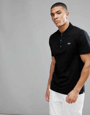 polo negro lacoste