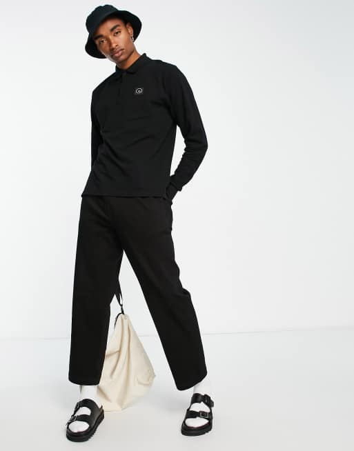 Polo negro de manga larga Siren de Marshall Artist, 4 de 4