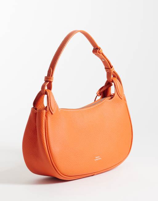 Polo Ralph Lauen polo play leather shoulder bag in sunset orange , 4 of 4