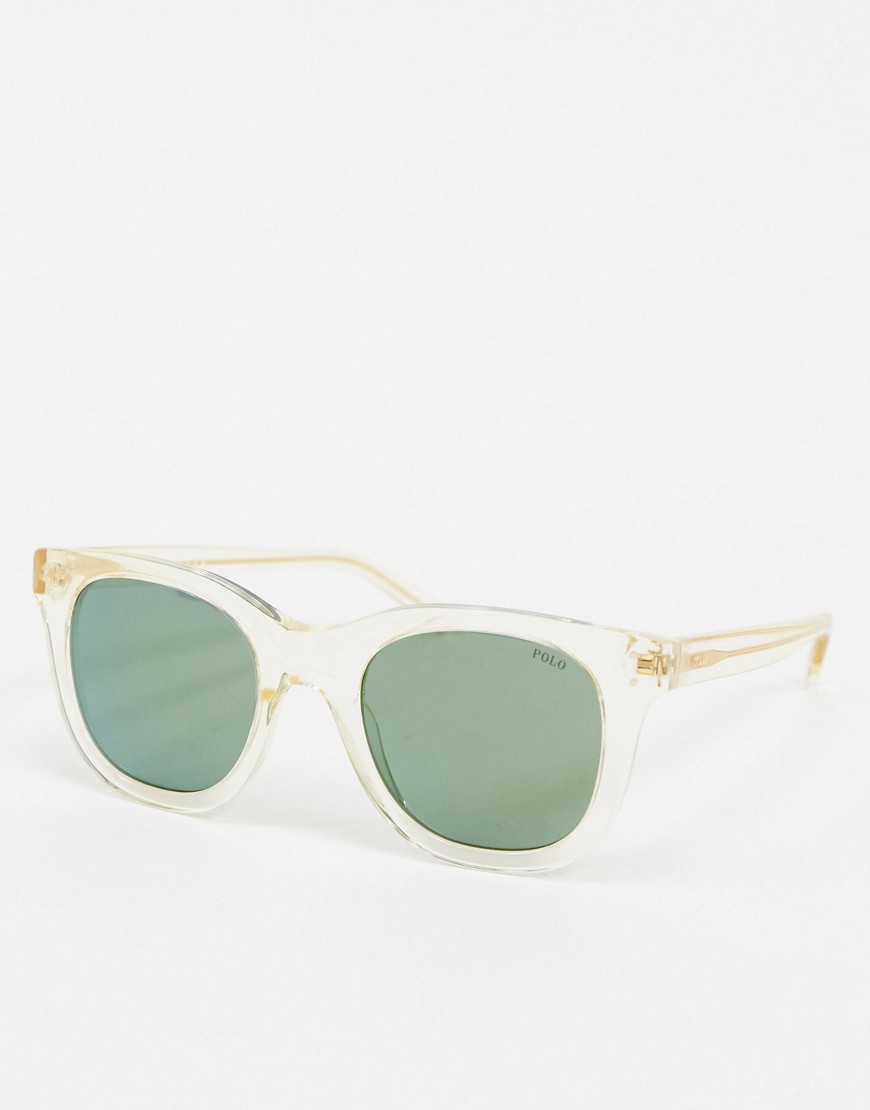 Polo Ralph Lauren 0PH4160 square sunglasses-Clear