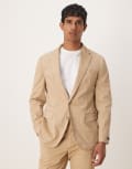 [Polo Ralph Lauren] Polo Ralph Lauren 2 button cotton stretch chino blazer in tan (part of a set)-Brown Chest 40 tan