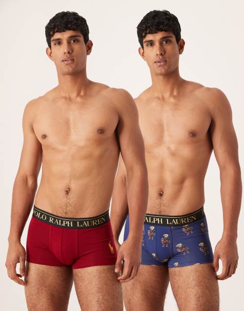 Polo Ralph Lauren 2 pack trunks in navy and red - view 1