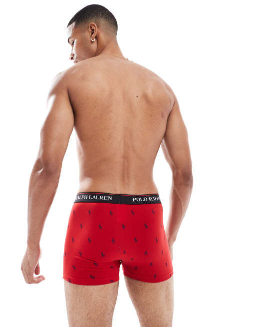 Polo Ralph Lauren 2 pack trunks with bear logo in red and navy
