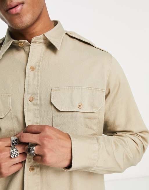 POLO RALPH LAUREN OVERSIZE COTTON TWILL SHIRT