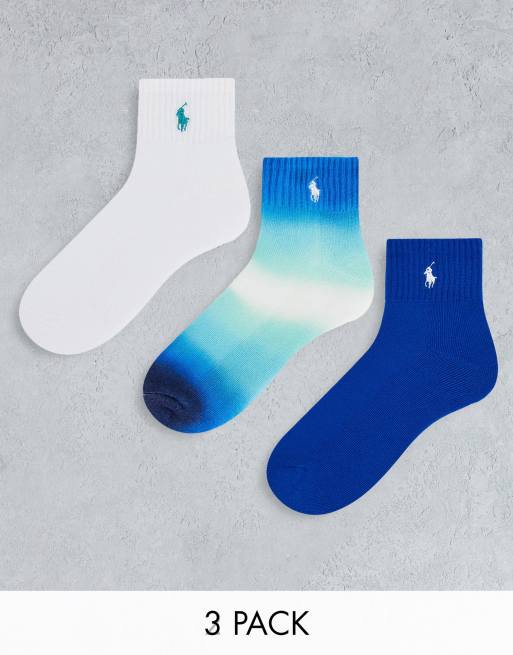 Polo Ralph Lauren 3 multipack socks in blue 