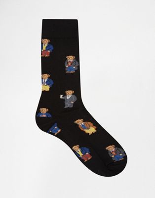 ralph lauren bear socks