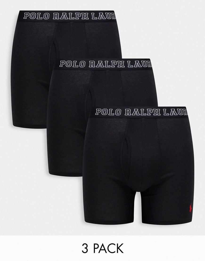 Polo Ralph Lauren 3 pack boxer brief in black