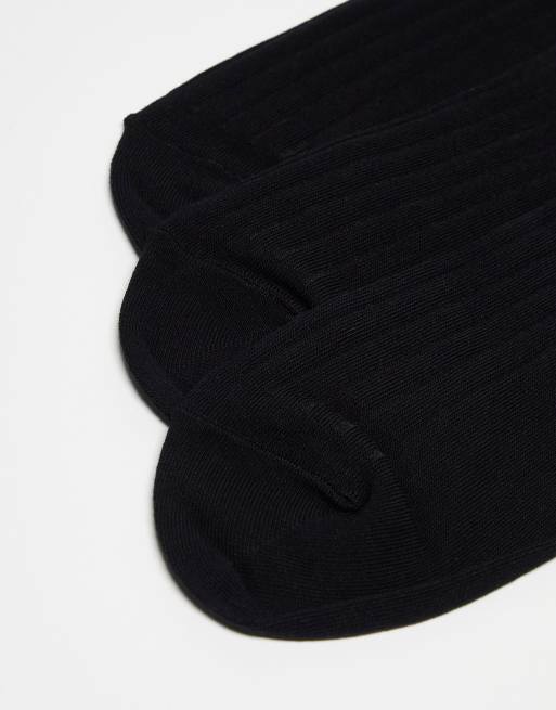 Polo Ralph Lauren 3 pack egyptian cotton socks in black, 3 of 4