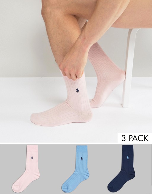 Polo Ralph Lauren 3 Pack Egyptian Cotton Socks