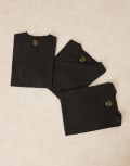 [Polo Ralph Lauren] Polo Ralph Lauren 3 pack icon logo lounge t-shirt in black M black