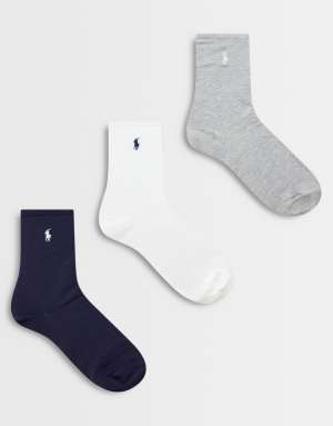 Polo Ralph Lauren 3 pack logo socks in multi