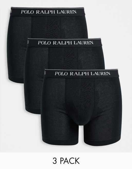 Ralph Lauren Underwear 3 Pack Trunks Black