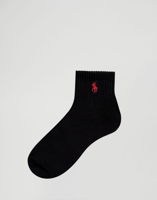 Polo Ralph Lauren 3 pack sport socks in black, 2 of 4