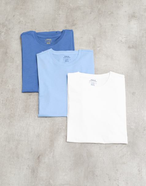 Polo Ralph Lauren 3 pack t-shirt in blue multi - view 1