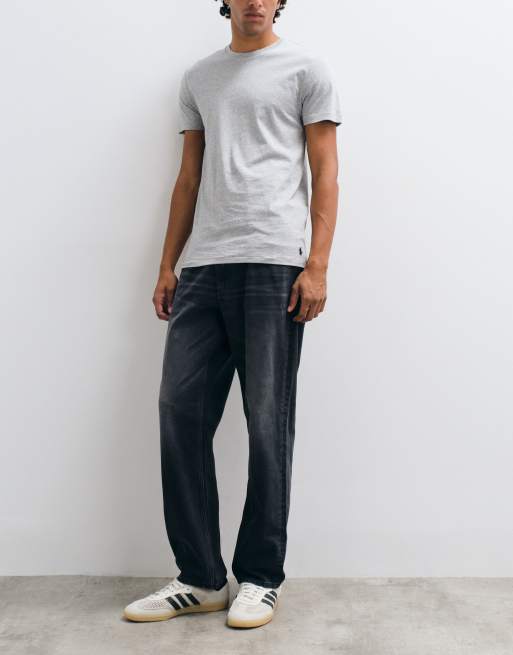 Polo Ralph Lauren 3 pack t-shirt in brown, navy and grey, 4 of 5
