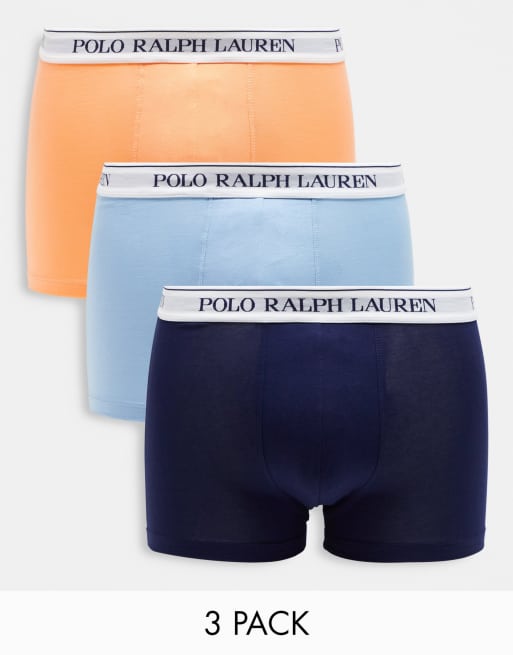 Polo Ralph Lauren 3 pack trunks in navy, orange and blue