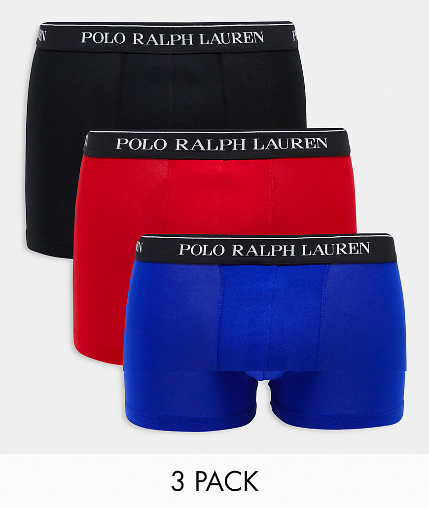 Polo Ralph Lauren 3 pack trunks in navy, red, black