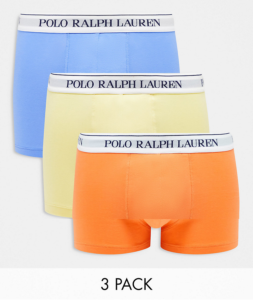 Polo Ralph Lauren 3 pack trunks in orange, blue, yellow