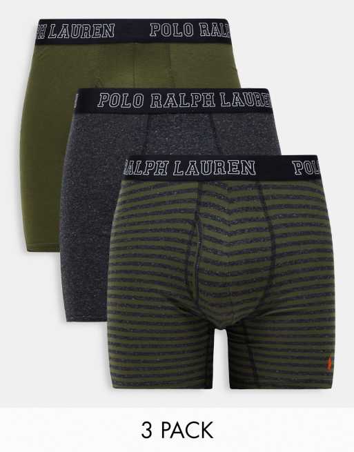 Ralph Lauren Underwear 3 Pack Trunks Black