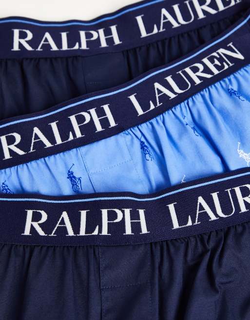 Polo Ralph Lauren - Three-Pack Stretch-Cotton Jersey Boxer Briefs - Blue Polo  Ralph Lauren