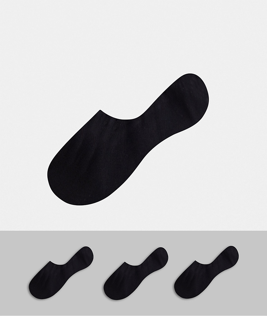 Polo Ralph Lauren - 3 pakke Usynlige sokker i sort