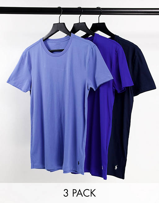 Polo Ralph Lauren 3er-pack lounge-t-shirts in Blau für Herren Herren T-Shirts Polo Ralph Lauren T-Shirts 