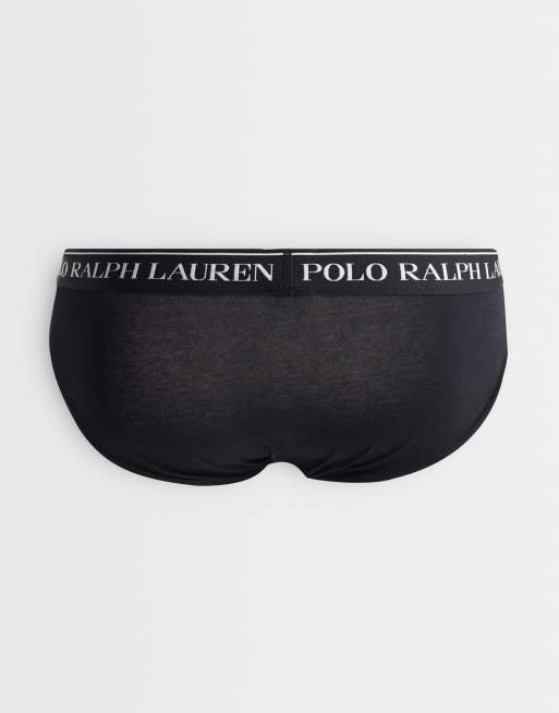 Polo Ralph Lauren – 3er-Pack Unterhosen in Schwarz mit niedrigem Bund, 2 von 3