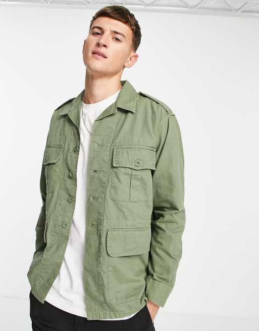 Polo Ralph Lauren Cotton Military Army Jacket in Green for Men