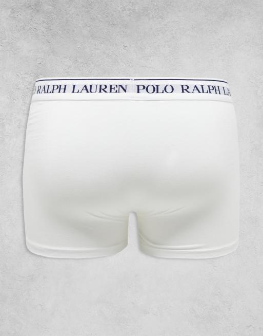 Polo Ralph Lauren 5 pack trunk with logo waistband in white, 3 of 4