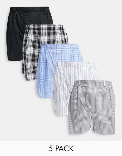Polo Ralph Lauren 5 pack woven boxer in multi with pony logo