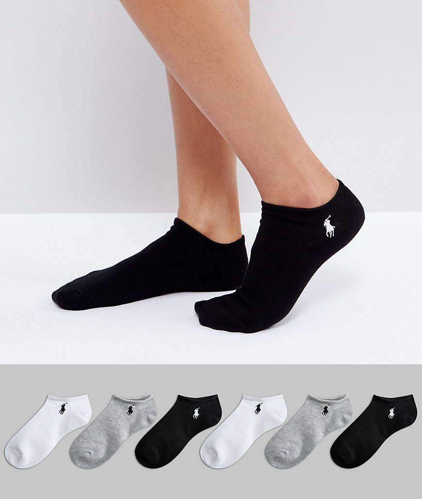 Polo Ralph Lauren - 6-pak ultra lave sokker-Multifarvet