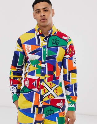 polo ralph lauren flag shirt