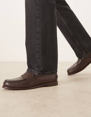 Polo Ralph Lauren Polo Ralph Lauren Alston leather penny loafer in dark brown