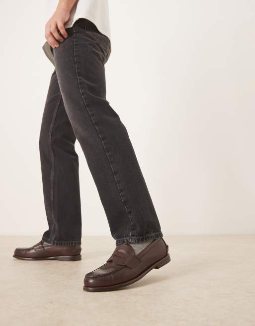 Polo Ralph Lauren Alston leather penny loafer in dark brown, 3 of 4