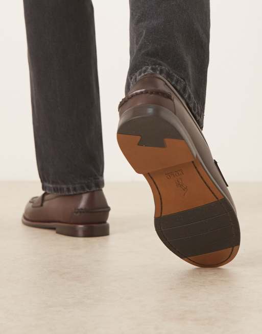 Polo Ralph Lauren Alston leather penny loafer in dark brown, 4 of 4