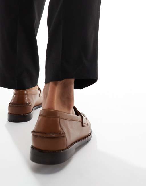 Polo Ralph Lauren – Alston – Loafer aus Leder in Hellbraun, 4 von 4